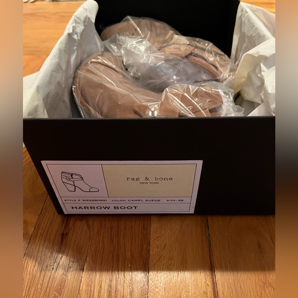 NWT NIB Rag & Bone Harrow Booties Size 38 - Picture 2 of 5